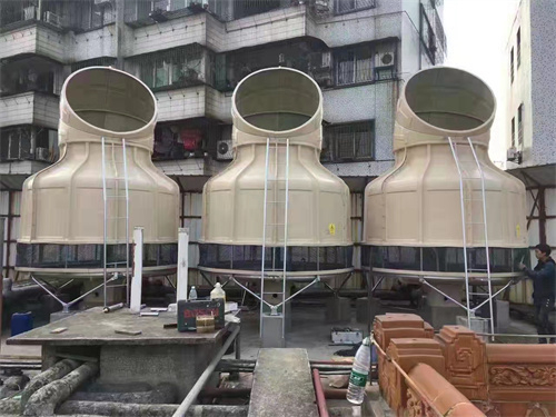 玻璃鋼冷卻塔是怎么工作的,圓形玻璃鋼冷卻塔填料