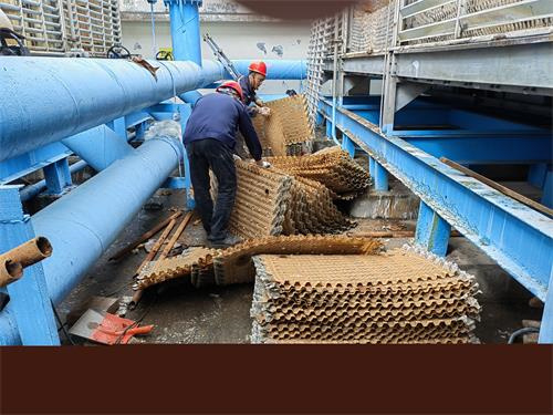 玻璃鋼冷卻搭的清洗過程,玻璃鋼冷卻風機